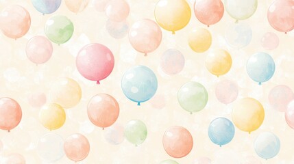 Poster - Colorful Balloons on a Soft Background for Joyful Celebrations