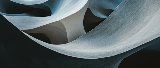 Aufkleber - Cinematic pattern of layered paper textures creating a unique visual composition