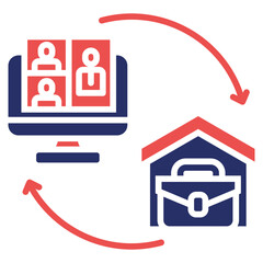 Poster - Hybrid Work Icon