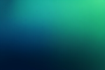 Poster - Abstract green and blue gradient background with a grainy texture, a dark blurred wallpaper for design presentation or banner, a blurred abstract background with a grain effect