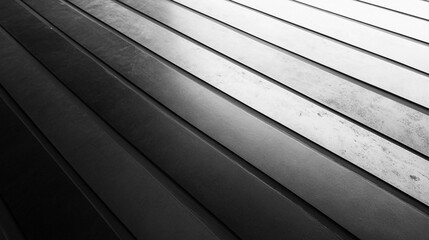 Poster - Textured black and white lines create a dramatic visual in an abstract composition on a surface
