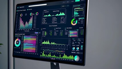 Poster - Comprehensive analytics dashboard showcasing data visualizations and performance metrics for business analysis