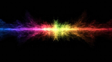 Leinwandbilder - Vibrant color explosion creating dynamic abstract background with ample copy space for text placement. Generative AI