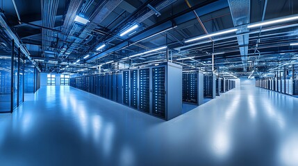 Poster - Modern Data Center Server Room Interior Design