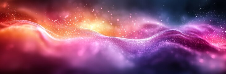 Poster - Abstract painting background texture featuring dim gray, old lavender, and rosy brown hues, with ample space for text or images, suitable for a header or banner