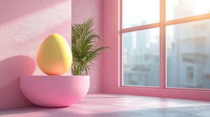 Aufkleber - Abstract geometric shapes in pastel colors for product presentations