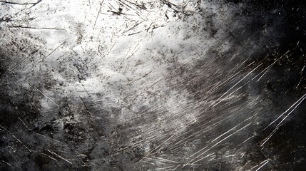 Poster - Scratched Metallic Surface Abstract Texture