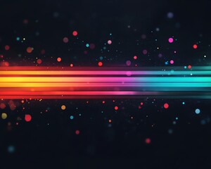 Poster - Abstract colorful digital background with light streaks and glowing particles.
