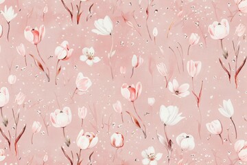 Wall Mural - floral seamless patten and background. mz
