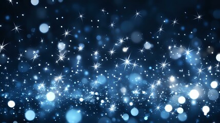 Wall Mural - Abstract background in navy and silver gradients with radiant points of light evoking a sleek and professional ambiance