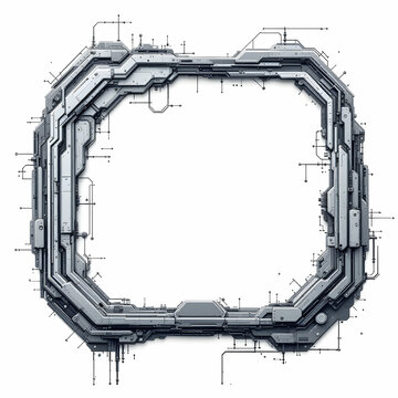 Mech border copy space area