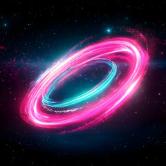 Wall Mural - cosmic ring abstract background