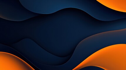 Poster - Abstract glossy waves create a striking visual display in a dynamic blend of dark and bright colors. Generative AI