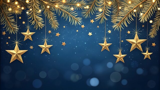 Chrismas Ornament with Bokeh Light Background	
