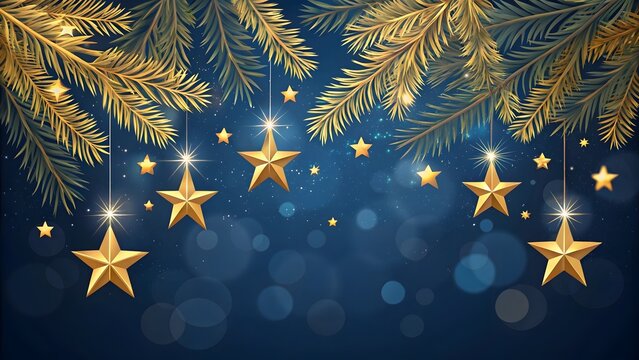 Chrismas Ornament with Bokeh Light Background	
