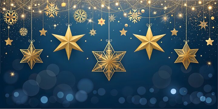 Chrismas Ornament with Bokeh Light Background	
