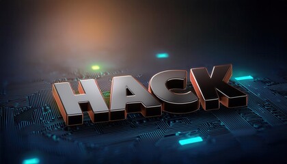 Poster - Cybersecurity Threats and Digital Hacking Concepts Illustrated