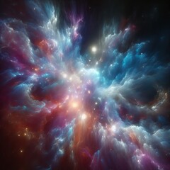 Wall Mural - 250 Glowing Nebulae – Broad transparent strokes resemble parts