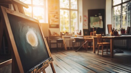 Poster - Bright and Engaging Art Studio for Classroom Activities
