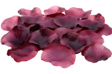 Aufkleber - Close-up shot of a bunch of pink petals on a white surface, ideal for use in floral or beauty-related contexts
