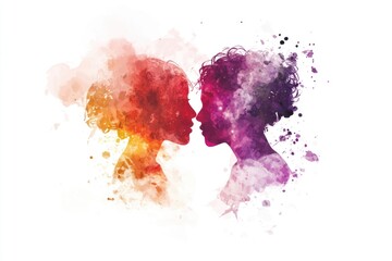 Poster - Couple standing side by side, possibly in a casual or formal setting