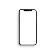 sleek smartphone mockup blank screen