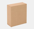 © Roxy - empty Brown Paper mailing box cardboard box isolated on white background