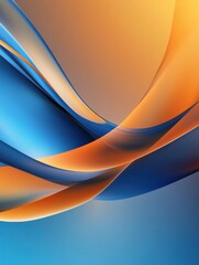 Aufkleber - Abstract glossy waves in dynamic colors creating a fluid motion effect in a digital setting. Generative AI