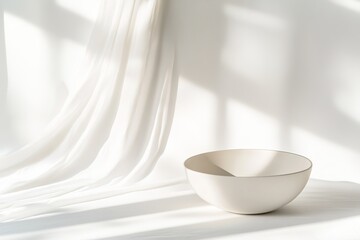 Poster - product placed on white background with soft lighting and plenty of copy space ideal for design applications