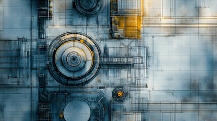 Poster - Abstract Futuristic Technological Panel Design
