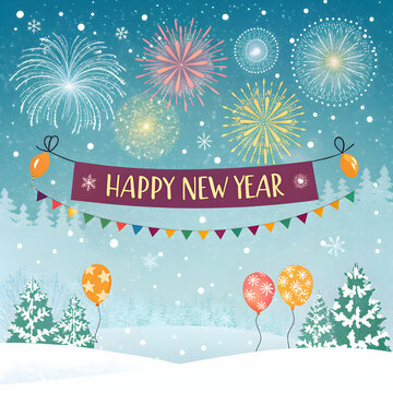 happy new year background image