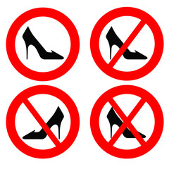 no high heels