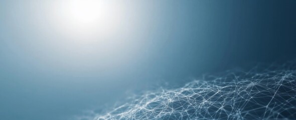 Aufkleber - Abstract polygonal mesh lines forming a technological geometric background.