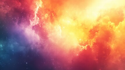 Poster - Vibrant explosion of colors in an abstract design with ample space for adding text or graphics. Generative AI