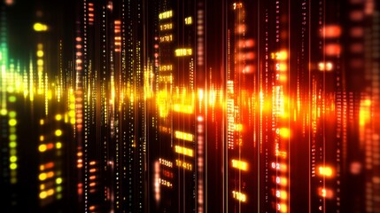 Leinwandbilder - Vibrant Data Flow with High Resolution Detail