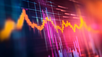 Leinwandbilder - Vibrant Indicators with Dynamic Composition and Light Effects