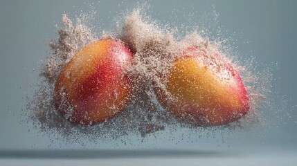 Wall Mural - Exploding Mangoes