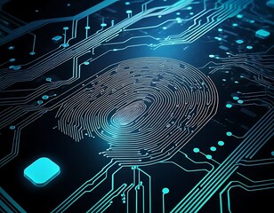 Poster - Fingerprint integrated into a circuit board design