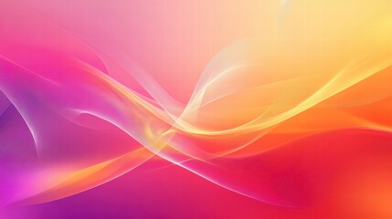 Leinwandbilder - Vibrant abstract fractal patterns creating a dreamy atmosphere with harmonious color blends and space for creative text placement. Generative AI