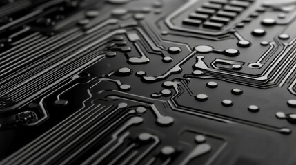 Poster - Interconnected Pathways on a Dark Background