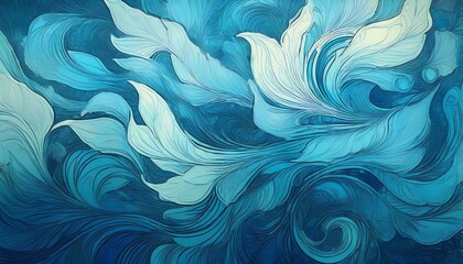 Wall Mural - abstract blue background