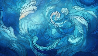 Wall Mural - abstract blue background