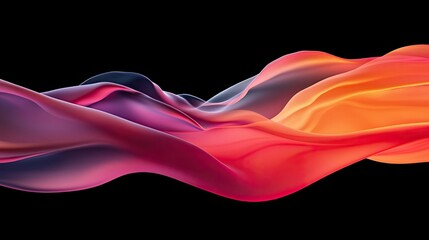 Poster - Abstract Colorful Fluid Wave Design in Motion