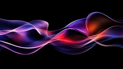 Poster - Abstract Colorful Waves Flowing Dynamically