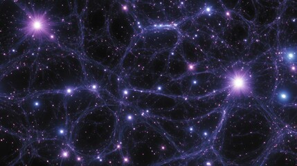 Poster - Cosmic Web Illuminates Galactic Clusters And Stars