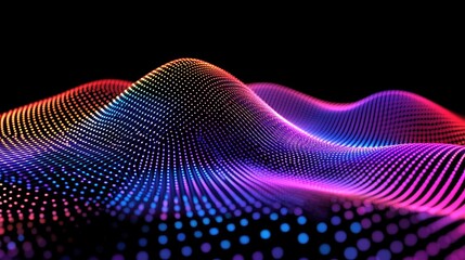 Fototapete - Abstract Colorful Light Wave Pattern Design
