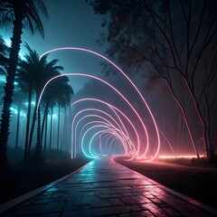 Wall Mural - rainbow in the park