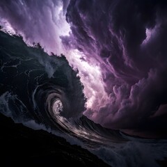 Wall Mural - storm over the sea