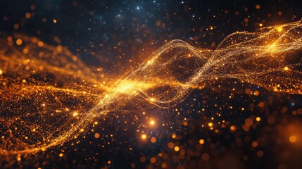 Poster - Abstract Data Visualization with Clean Lines and Light