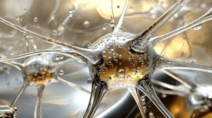 Poster - Abstract Futuristic Design with Clean Lines and Soft Light